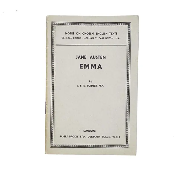 Notes on Jane Austen's Emma by J. B. Turner Discount