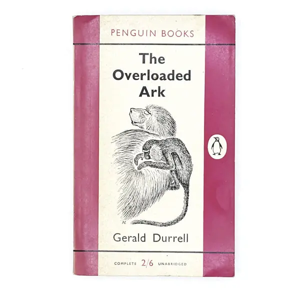 Vintage Penguin: The Overloaded Ark by Gerald Durrell 1950s Special Discount