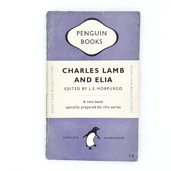 Charles Lamb and Elia by J. E. Morpurgo 1948 Fan Favorite