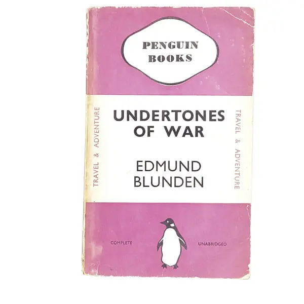 Vintage Penguin: Undertones of War by Edmund Blunden 1940 Super Sale