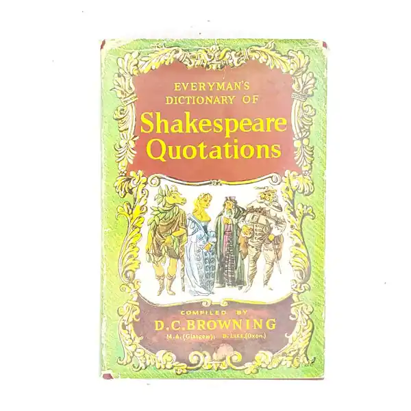 Vintage Everyman's Dictionary of Shakespeare Quotations 1964 Hot Picks