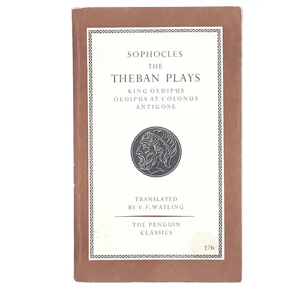 Vintage Penguin Sophocles's Theban Plays 1949 - 1962 Fan Favorite