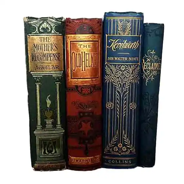 Multi-Coloured Vintage Four Book Collection Original