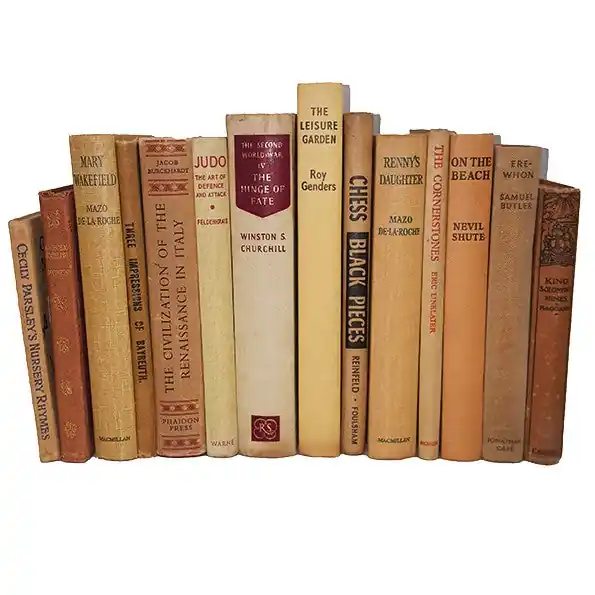 BOOKS BY THE METRE: Vintage Beige Sale