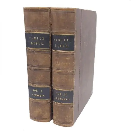 Certified Family Bible Volumes 1&2 1850